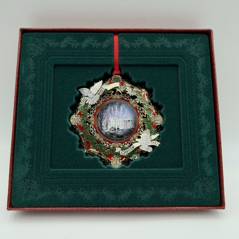 White House Historical Association 2013 Christmas Ornament Woodrow Wilson Boxed